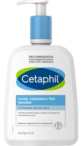 Cetaphil loción limpiadora facial y corporal 473ml