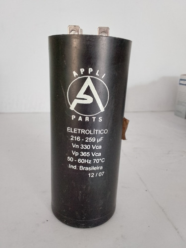 Capacitor De Arranque 216-259 Mfd 330v