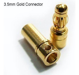 0068 - Plug 3.5mm Gold Conector (par)