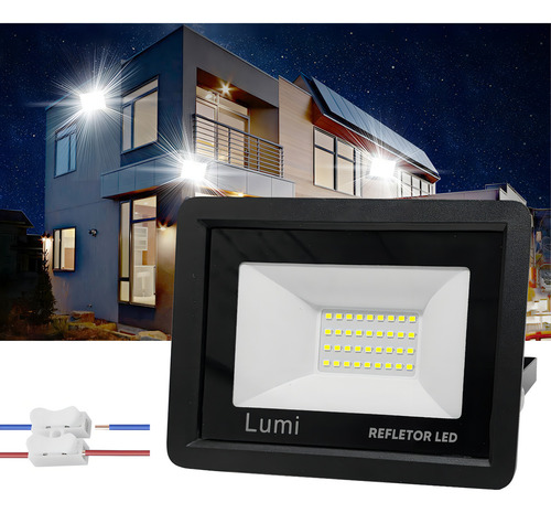 Holofote Refletor Super Forte Led 100w 127/220V Prova D'água Cor Da Luz Branco Frio 127/220v Lumi