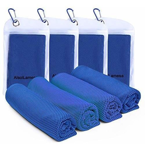 4x pañuelo de refrigeración mano de refrigeración pañuelo set inmediata relief helada enfriar toalla Sports 