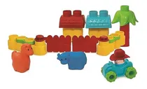 Comprar Blocos De Montar Fofo Blocos Fazendinha 1093 - Elka Quantidade de peças 25