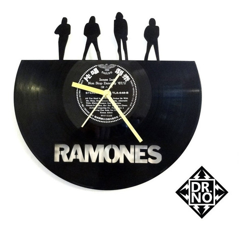Reloj De Pared Vinilo Musicos