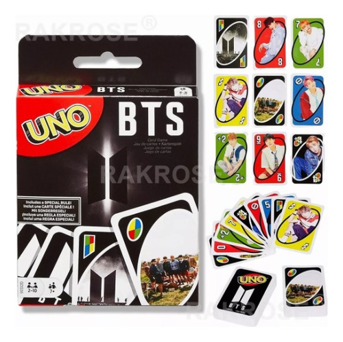 Uno Bts Edición Especial Juego De Cartas Juego Familiar