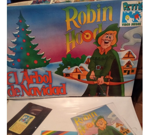 Juego Mesa Didáctico Con Vhs - Cuento P Colorear Robin Hood