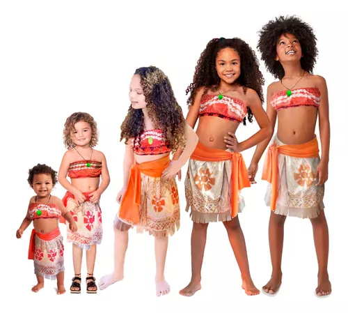 Fantasia completa da Moana + colar - Desapegos de Roupas quase novas ou  nunca usadas para bebês, crianças e mamães. 975728