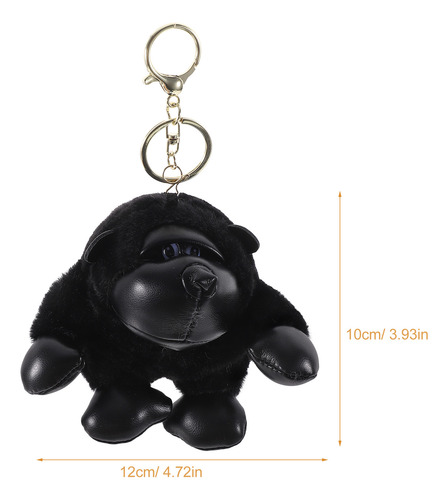 Bolsa Pequena Com Pingente De Gorila, Chaveiro Com Decoração