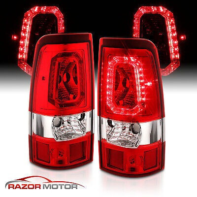 For 2003-2006 Silverado 04-06 Gmc Sierra Red Clear Led T Rzk