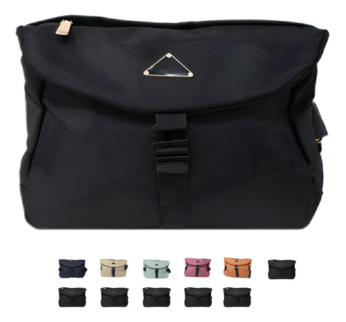 12 Bolsas Multiuso Maletin Pequeño Correa Ajustable Mayoreo Surtido Liso Acero Inoxidable Correa Al Color De La Bolsa