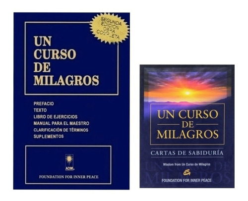 Libro Un Curso De Milagros Y Cartas De Sabiduria