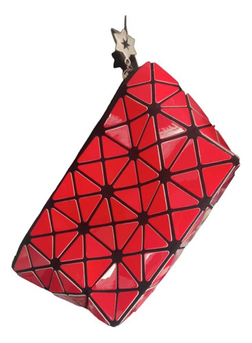 Bolso Portacosméticos Rojo Triangular Black&white