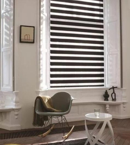 Cortina Hunter Douglas Negra No Riel Americano No Hago Envio