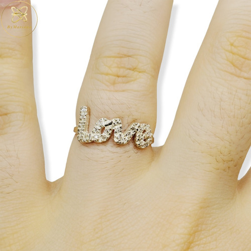 Imagen 1 de 7 de Anillo Plata Con Cubic Love