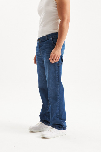Carpintero Lee Jeans Azul Original