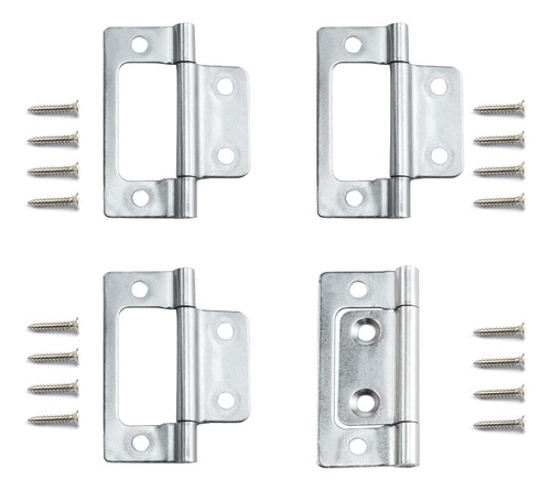 Paquete De 4 Bisagras De Puerta Sin Embutir Sdtc Tech, Cabin