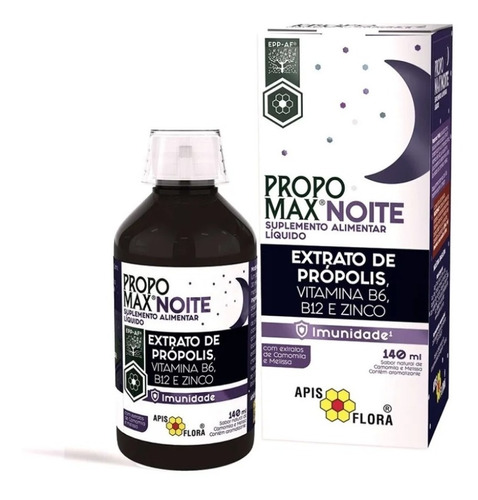 Propomax Noite Própolis Vitamina B6 B12 Zinco Apis 140ml