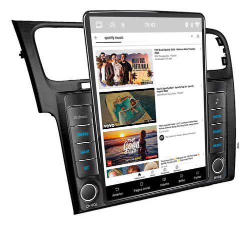 Central Multimidia Tesla Golf Mk7 Android 2gb 32gb Carplay