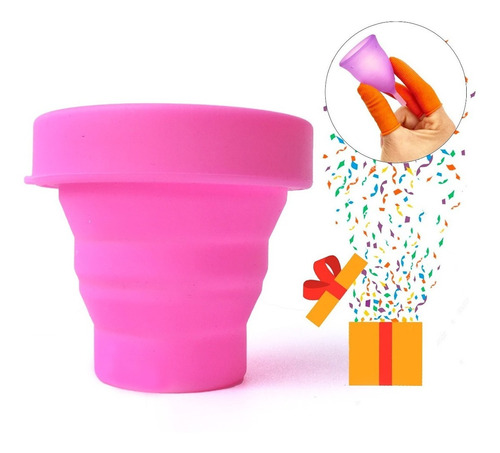Vaso Esterilizador De Copa Menstrual + Protectores De Dedos