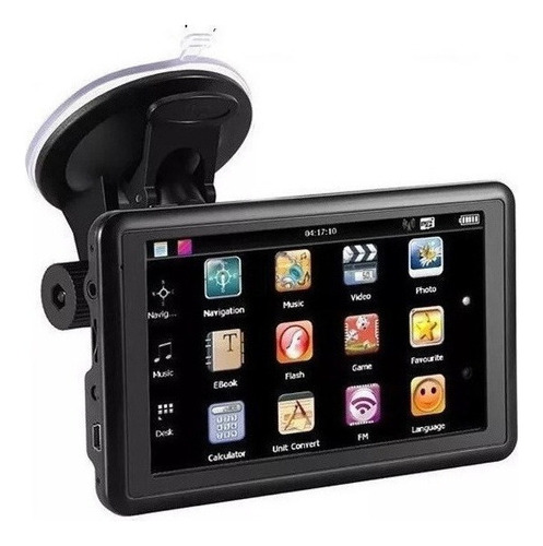 Navegador GPS portátil para coche HD de 5 pulgadas, 8 g, memoria, color negro