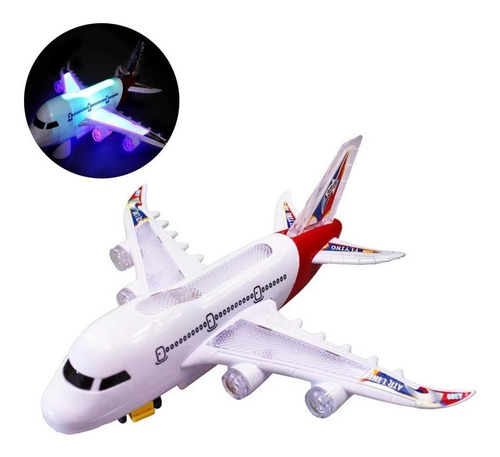 Avión Juguete Luces Sonido Movimiento Airbus Didáctico Niños