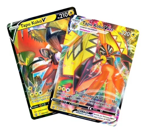 Kit Pokémon Tapu Koko Vmax Tapu Koko V Estilos De Batalha