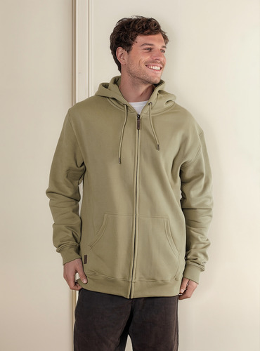 Polerón Con Capucha Y Cierre Ykk® Hombre Lingue Lenga®