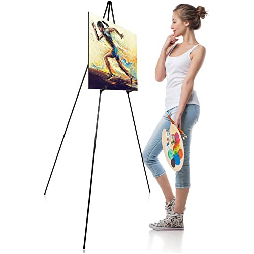Easel Stand, Poster Board Easel, Portable And Adjustable 63'
