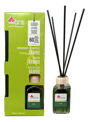 Aromatizante En Varitas Bambu 50 Ml Ona