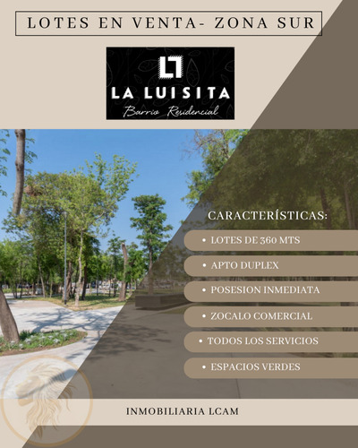 Vendo Lote En La Luisita 360 Mts