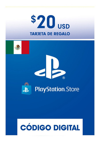 Imagen 1 de 1 de Tarjeta Playstation 20usd Psn Network Mexico