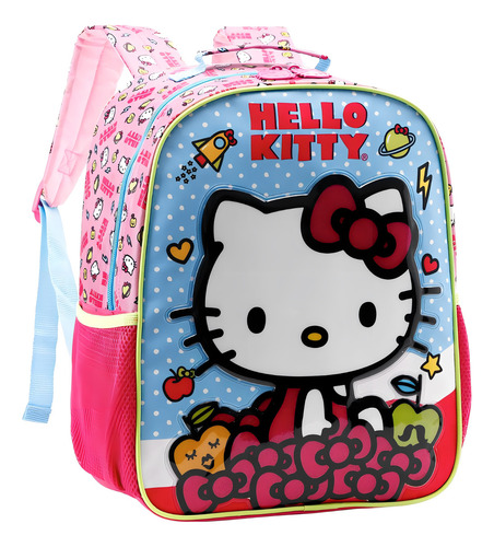 Tamaño de mochila con espalda rosa de Hello Kitty. P Xeryus 11833