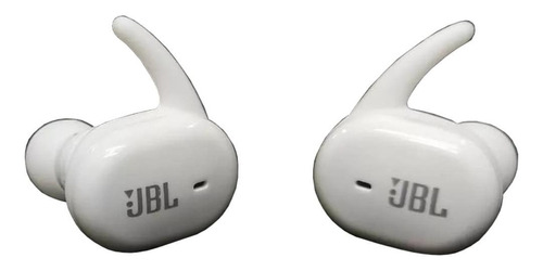 Fone de ouvido in-ear sem fio JBL TWS4 white com luz LED