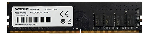 Memoria RAM U1 gamer color negro 8GB 1 Hikvision HKED4081CAB2F1ZB1