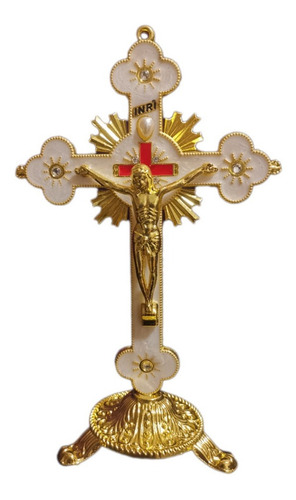 Adorno De Cruz Para Mesa De Altar Con Crucifijo, Cruz Cristi