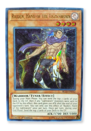 Yugi-oh! Raiden Hand Of The Lightsworn Bllr-en042 Ultra