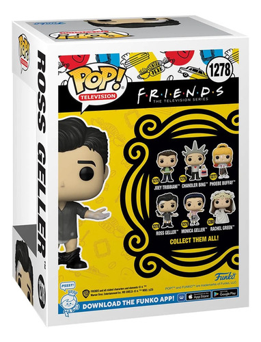 Funko Pop Ross Geller #1278 With Leather Pants. Friends