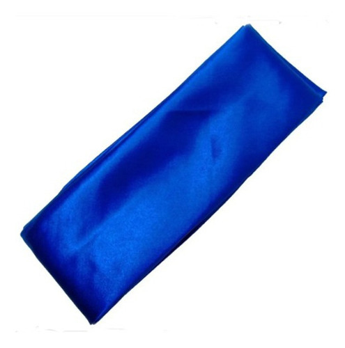 Lenço Gaúcho Unisex Tecido Leve Fresco Para Qualquer Ocasião Cor Azul Desenho do tecido Liso Tamanho P