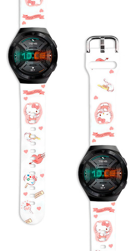 Correa Compatible Con Huawei Gt2 E 46mm Hello Kitty