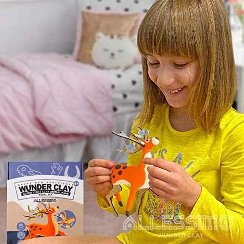 Allessimo - Wunderclay 3d Air-dry Clay Puzzle Triceratops Cl