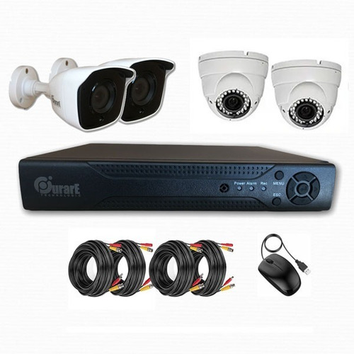 Kit 4 Camaras De Seguridad Interior Exterior Hd  Pocitos