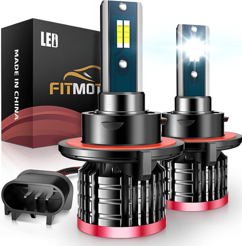 Fitmotors Bombillas Led H13/9008, 80 W, 16000 Lumenes, Brill