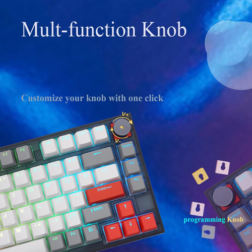 Teclado De Juego Programable Compacto Skyloong Gk75, Tkl 75%