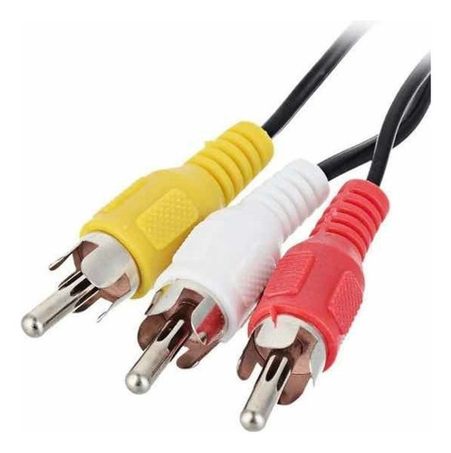 Cable Auxiliar A Rca 3x1 Aux 3.5mm De Audio Y Video 1.5mtr