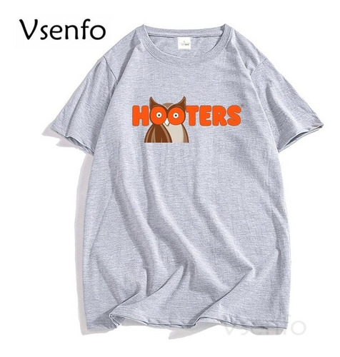 Playera De Manga Corta Con Estampado De Hooters Famboy