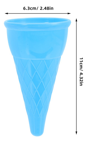 Juego De 5 Cucharas Para Niños Con Forma De Cono De Helado,