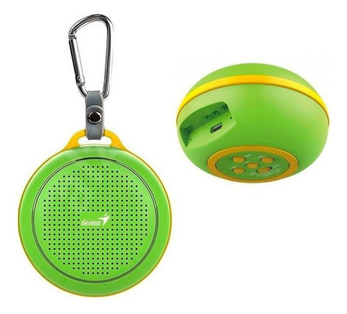 Genius Parlante Bluetooth 4.1sp-906bt Verde Y Amarillo Verde
