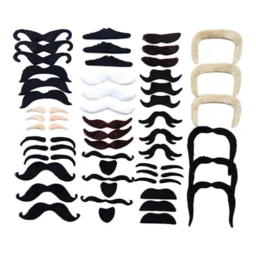 48 bigotes postizos autoadhesivos 6,27€