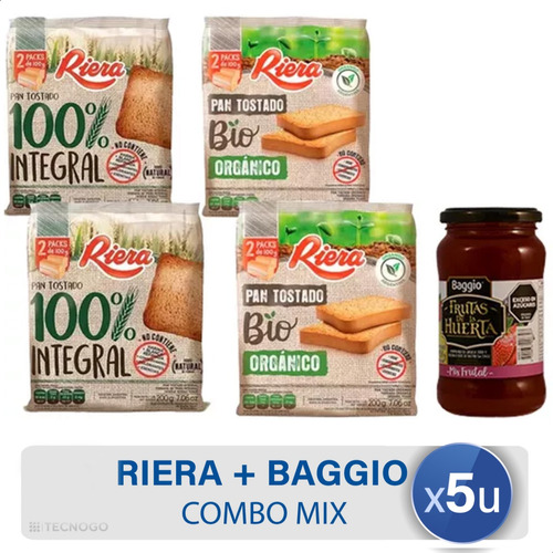 Combo Tostadas Riera + Mermelada Baggio - Mejor Precio