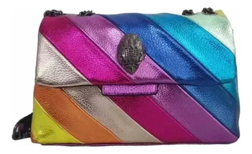 Kurt Geiger Eagle Head Vintage Rainbow Bolso De Hombro - [u]