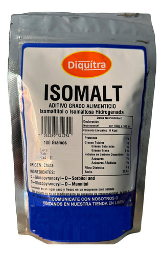 Isomalt En Polvo Sustituto De Azúcar (caramelo) 100g